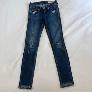 Rag & Bone Ripped Skinny Jeans